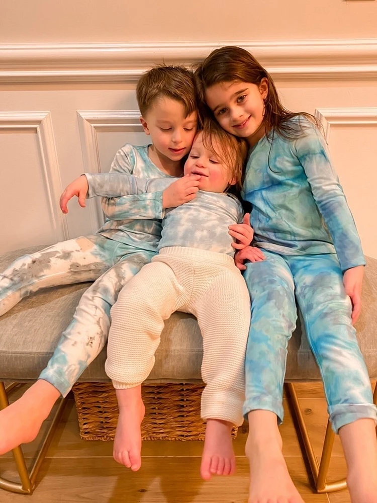 Child Tie-Dye Long Sleeve Legging Lounge Set