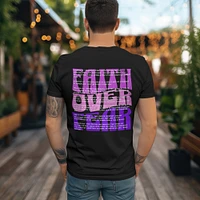 T-Shirt - FAITH OVER FEAR - Scriptures, Christian