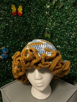 Crocheted Ruffle Bucket Hat
