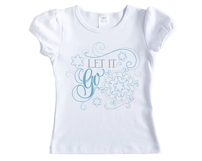 Let It Go Princess Girls Shirt - Short Sleeves