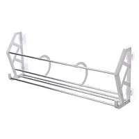 Shoe Rack Over the Door Wall Mounted Metal Storage Organizer.