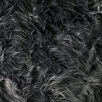 FabricLA Shaggy Faux Fur by The Yard | 180" x 60" | Craft & Hobby Supply for DIY Coats, Home Decor, Apparel, Vests, Jackets, Rugs, Throw Blankets, Pillows | Dark Gray, 5 Yards