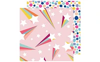 AMC DML Life's A Party Paper 12x12 StrsNRnbwStrpes