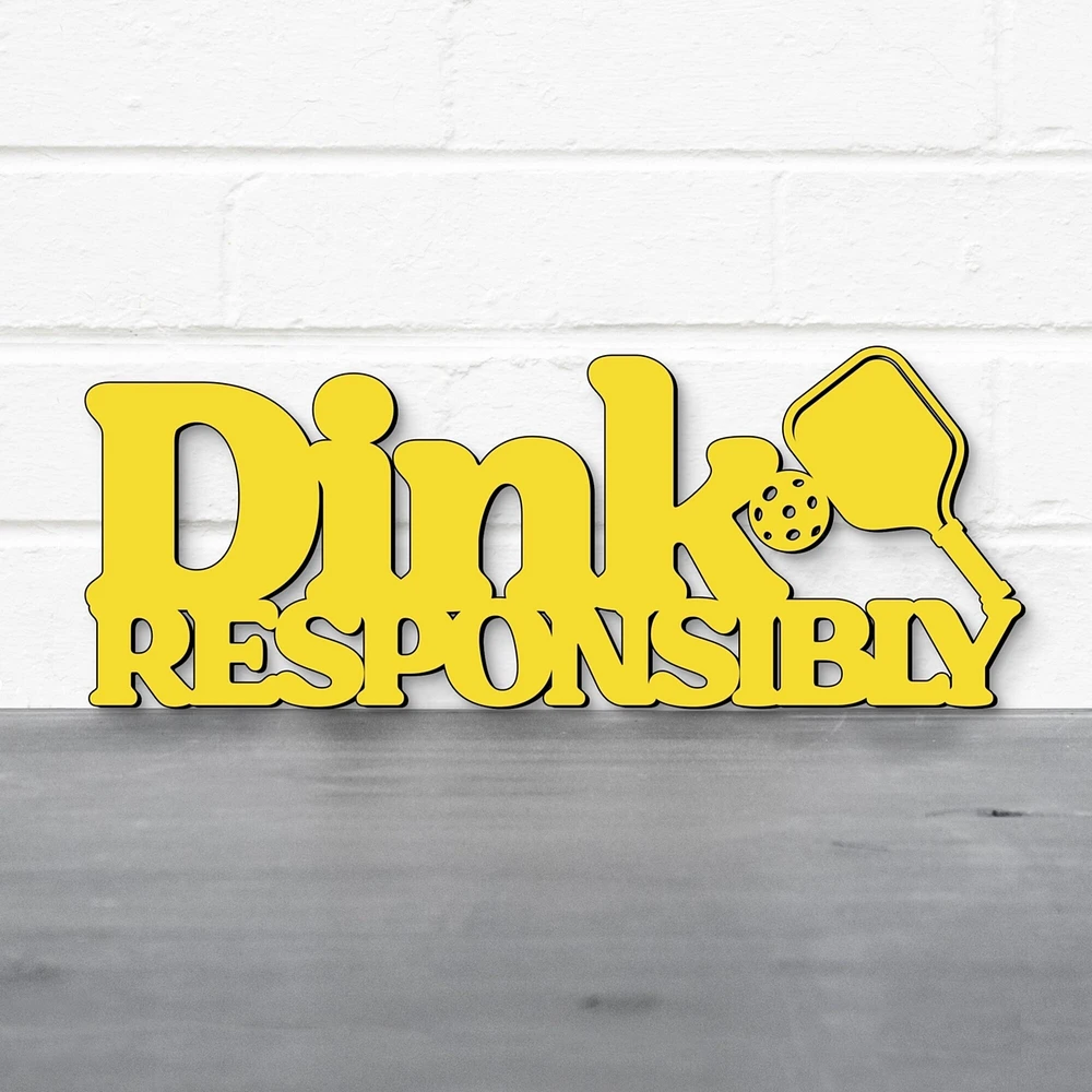 Spunky Fluff   - Dink Responsibly, Pickleball Wall Art Decor