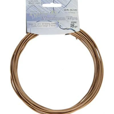 John Bead Copper Aluminum Wire, 30ft