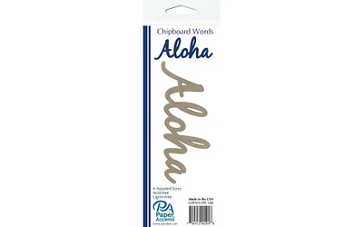 Chip Word 4pc Aloha Natural