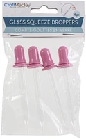 Craft Medley Glass Squeeze Droppers 4/Pkg-