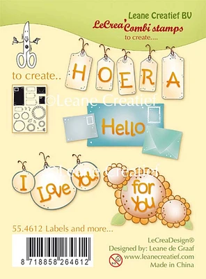 Leane Creatief Clear Stamp Labels and More