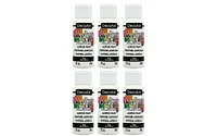 Decoart Crafter's Acrylic Paint 2oz White 6pc