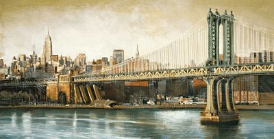 Manhattan Bridge View Poster Print by Matthew Daniels # MTD5770