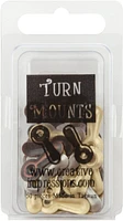 Metal Turn Mounts 50/Pkg-Antique