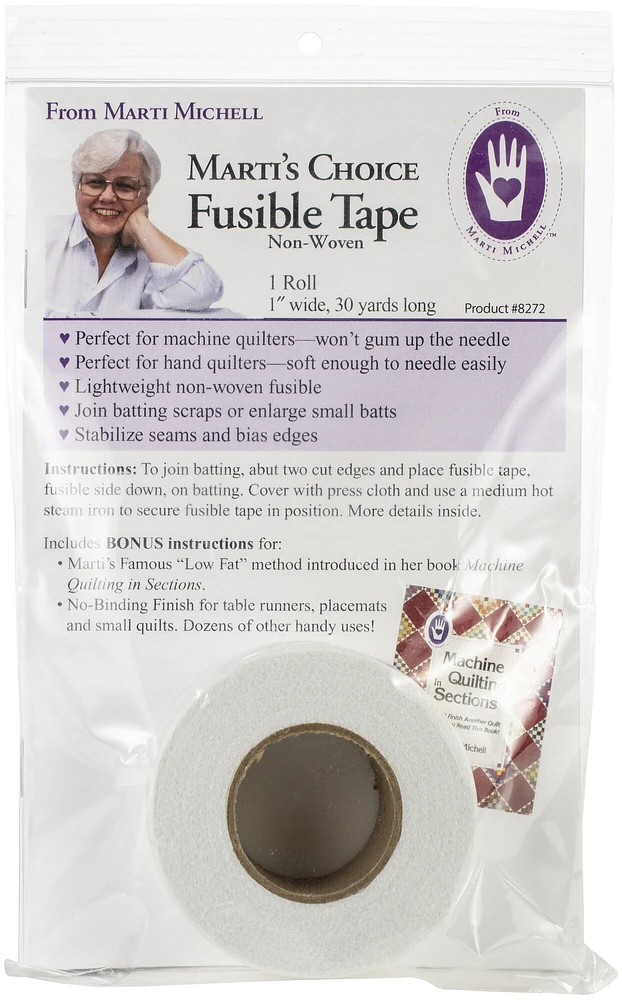 Marti Michell Marti's Choice Fusible Tape 1"X30yd-Single Roll