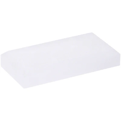 Plymor Frosted Acrylic Rectangular Beveled Display Base, 4" W x 2" D x 0.75" H