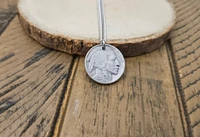Buffalo Nickel Necklace, Indian Head Pendant, Southwestern Necklace, Western, Multiple Chain Options, Unisex Pendant, Unique Gift