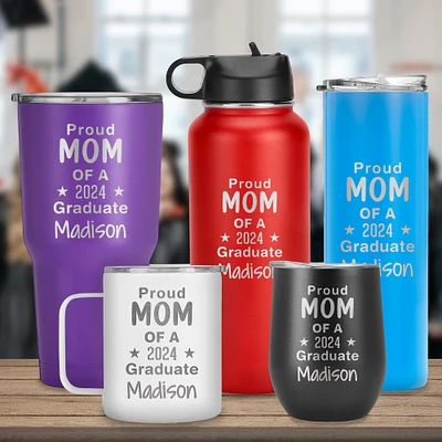 Proud Mom Of 2024 Graduate, Graduation gift, High School and College Graduation Gift, Gift for Daughter, Son