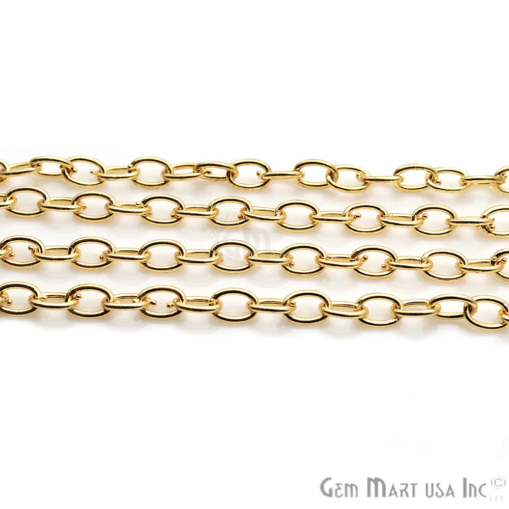 Gold Finding Chain, Gold Plated Jewelry Making Chain, DIY Necklace Chain, Assorted Styles, 1 foot