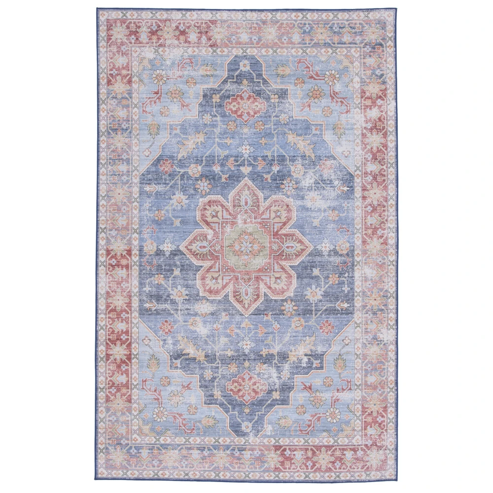 Safavieh   Tucson Collection TSN110M Blue / Rust Rug