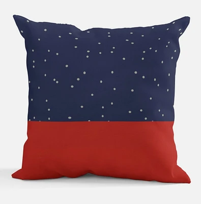 Blue Red Pillow