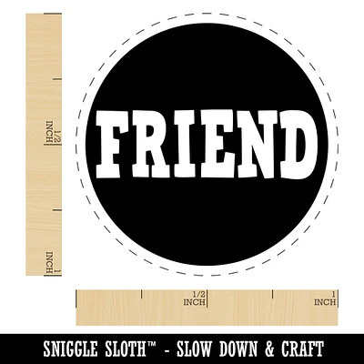 Friend in Circle Self-Inking Rubber Stamp for Stamping Crafting Planners
