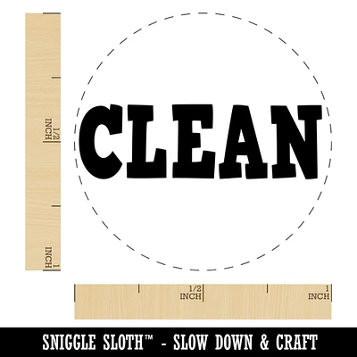 Clean Text Self-Inking Rubber Stamp for Stamping Crafting Planners