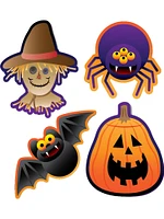 New 16" Halloween Party Cutout Scarecrow Pumpkin Bat Wall Decor Decoration