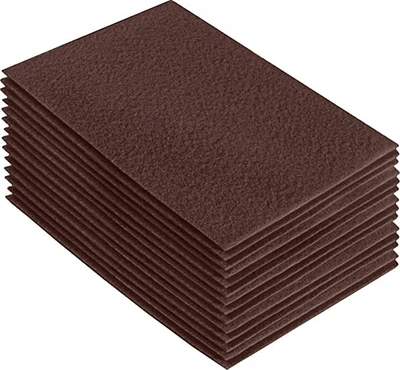 FabricLA Acrylic Felt Sheets For Crafts - Soft Precut 9" X 12" Inches (22.5cm X 30.5cm) Felt Squares - Use Felt Fabric Craft Sheets for DIY, Hobby, Costume, And Decoration - Light Brown, 24 Pieces