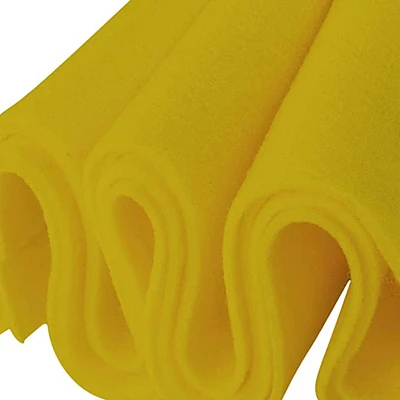 FabricLA Craft Felt Fabric - 72" Inch Wide & 1.6mm Thick Non-Stiff Felt Fabric by The Yard - Use This Soft Felt Roll for Crafts - Felt Material Pack - Yellow Felt, 20 Continuous Yards