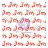Strawberry Milkshake Single-Sided Acetate 12"X12"-W/Foil Details