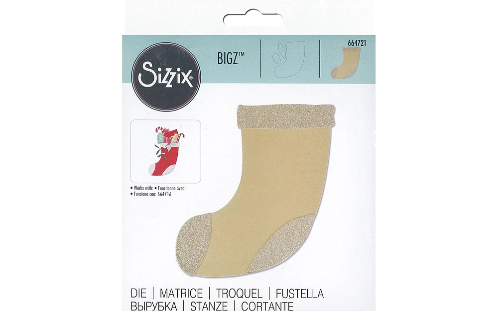 Sizzix Bigz Die Fireplace Stocking