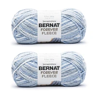 Bernat Forever Fleece Rain Yarn - 2 Pack of 280g/9.9oz - Polyester - 6 Super Bulky - 194 Yards - Knitting/Crochet