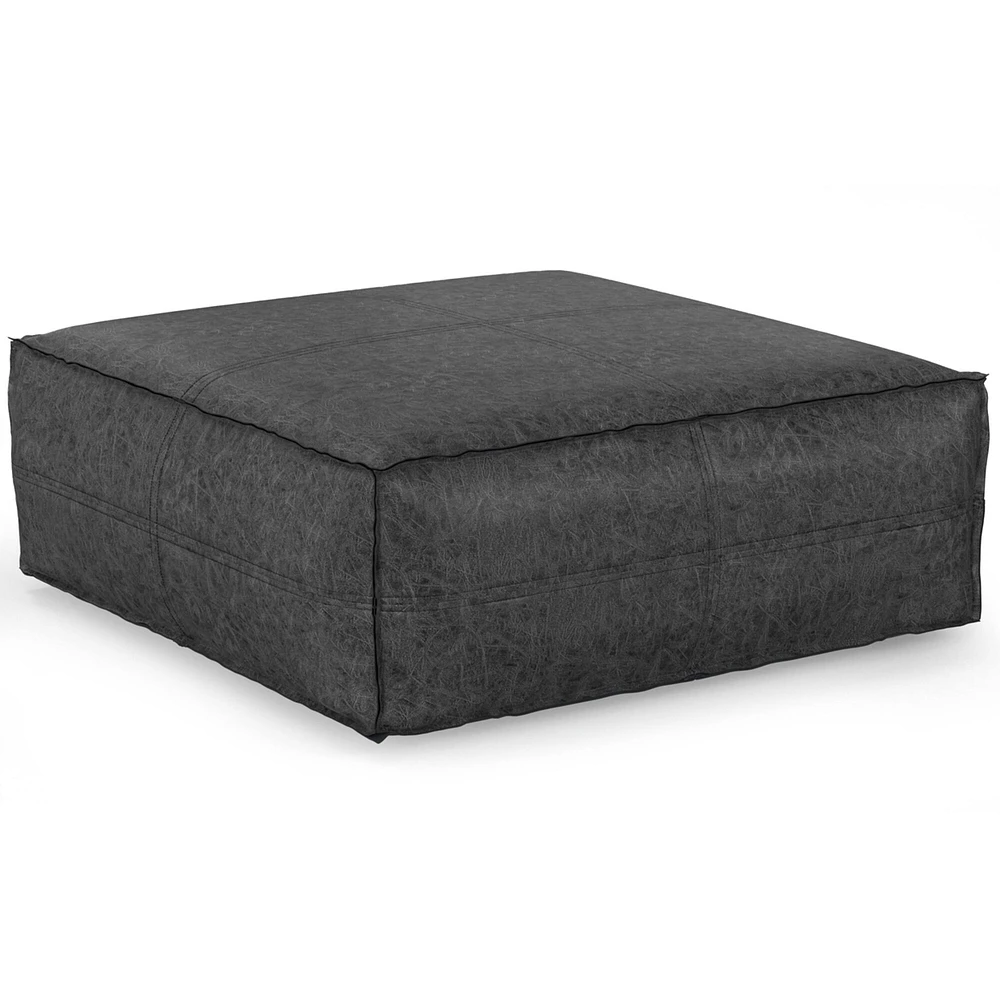 Simpli Home Brody Extra Large Pouf