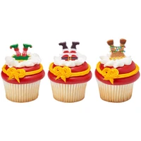 Whimsical Feet and Hats Cupcake Rings, 12ct