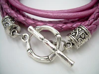 Red Leather Bracelet, Womens Leather Wrap Bracelet, Purple Bracelet, Leather Bracelet, Womens Jewelry, Black Bracelet, Pink Bracelet,