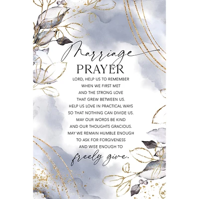 Dexsa Marriage Prayer Wood Plaque with Easel and Hanger 6 inches x 9 inches