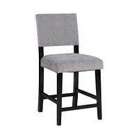 Corey Dark Gray Washed Velvet Counter Stool