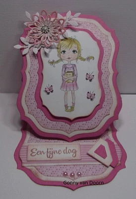 Nellie's Choice Just Me Stamp & Die Set Girl Back to School