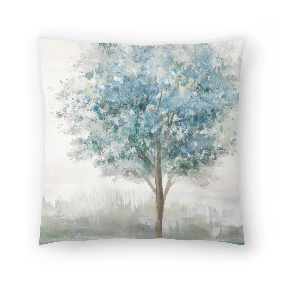 Teal Secret Garden by PI Creative Art Throw Pillow - Americanflat