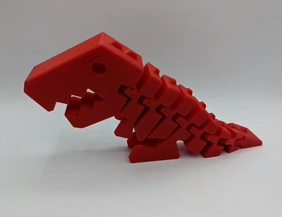 Flexible 3D printed Dinosaur Toy