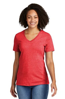 Women’s Best Recycled Blend V-Neck T-shirt | 4.5-oz, 50\50 recycled cotton & post-consumer recycled polyester | Fashionable Recycled Best V-Neck T-Shirt for women’s | RADYAN®