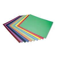 Pacon Peacock Four-Ply Railroad Board, 22 x 28, Assorted, 100/Carton