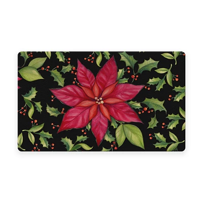 Poinsettia Door Mat (18 x 30")