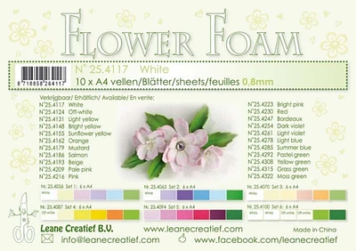 Leane Creatief Flower Foam 10 A4 Sheets