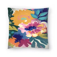 Floral Summer Vibe II by PI Creative Art Throw Pillow - Americanflat