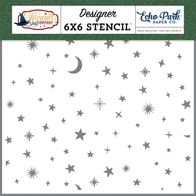 Echo Park Stencil 6"X6"-Magical Night Sky, Wizards & Company