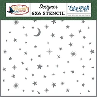 Echo Park Stencil 6"X6"-Magical Night Sky, Wizards & Company