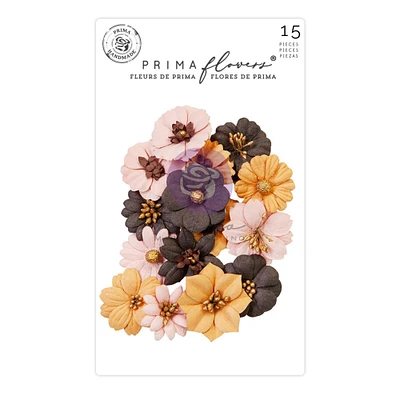 Prima Marketing Mulberry Paper Flowers-Oddities - Twilight