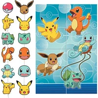 Pokemon Party Scene Setters Wall Decorating Kit with Props