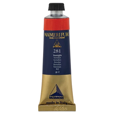 Maimeri Puro Oil Color - Vermilion, 40 ml tube