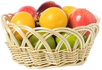 Decorative Round Fruit Bowl Bread Basket Serving Tray