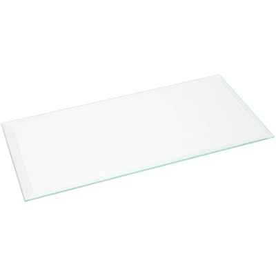Plymor Rectangle 3mm Beveled Clear Glass, 4 inch x 8 inch